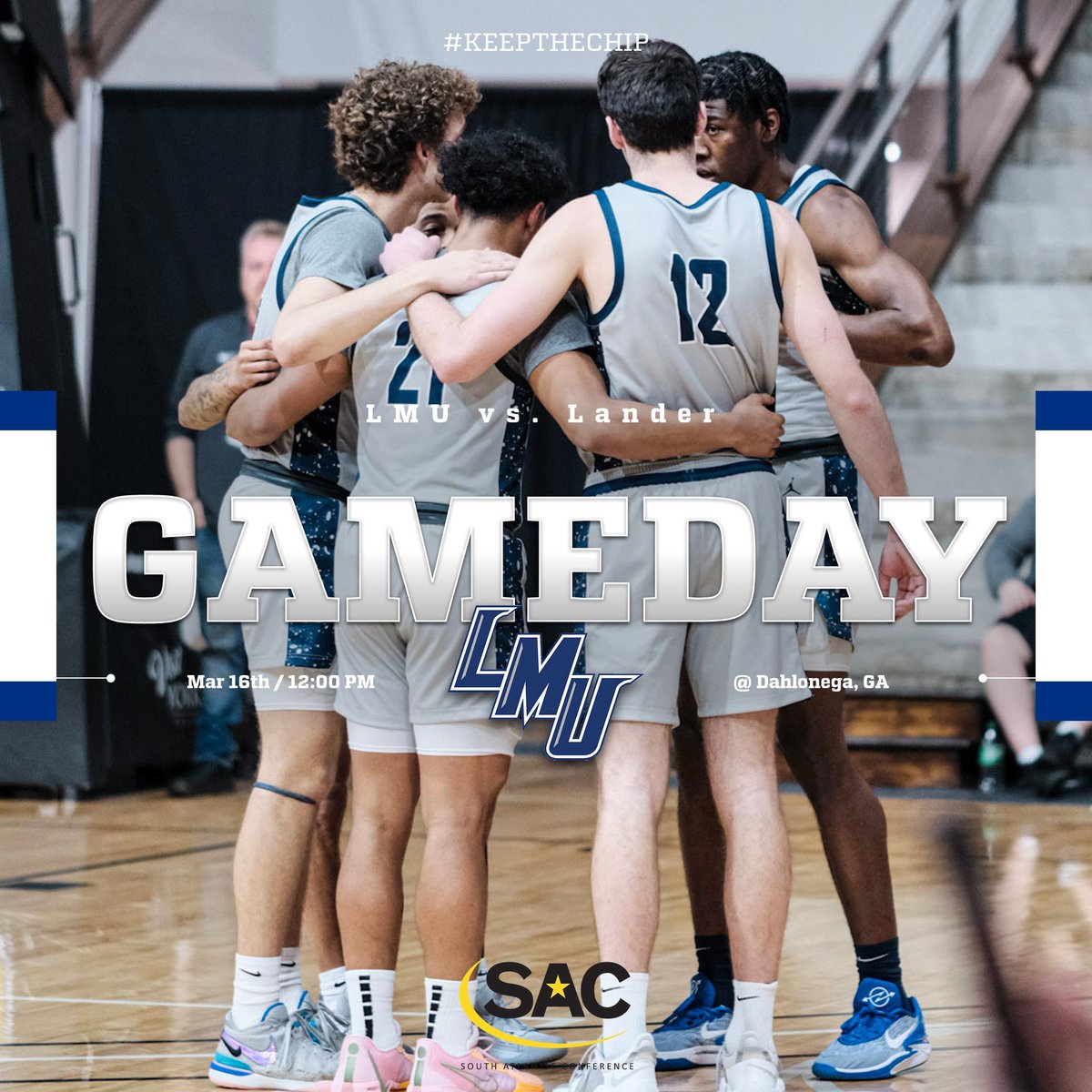 🎩⚒️🏀 GameDay 🎩🏀⚒️ 🆚 Lander 📍Dahlonega ⏰ 12:00 PM 📊 ncaa.com/game/6285190 💻 ncaa.com/game/6285190 #KeepTheChip #LMUMBB