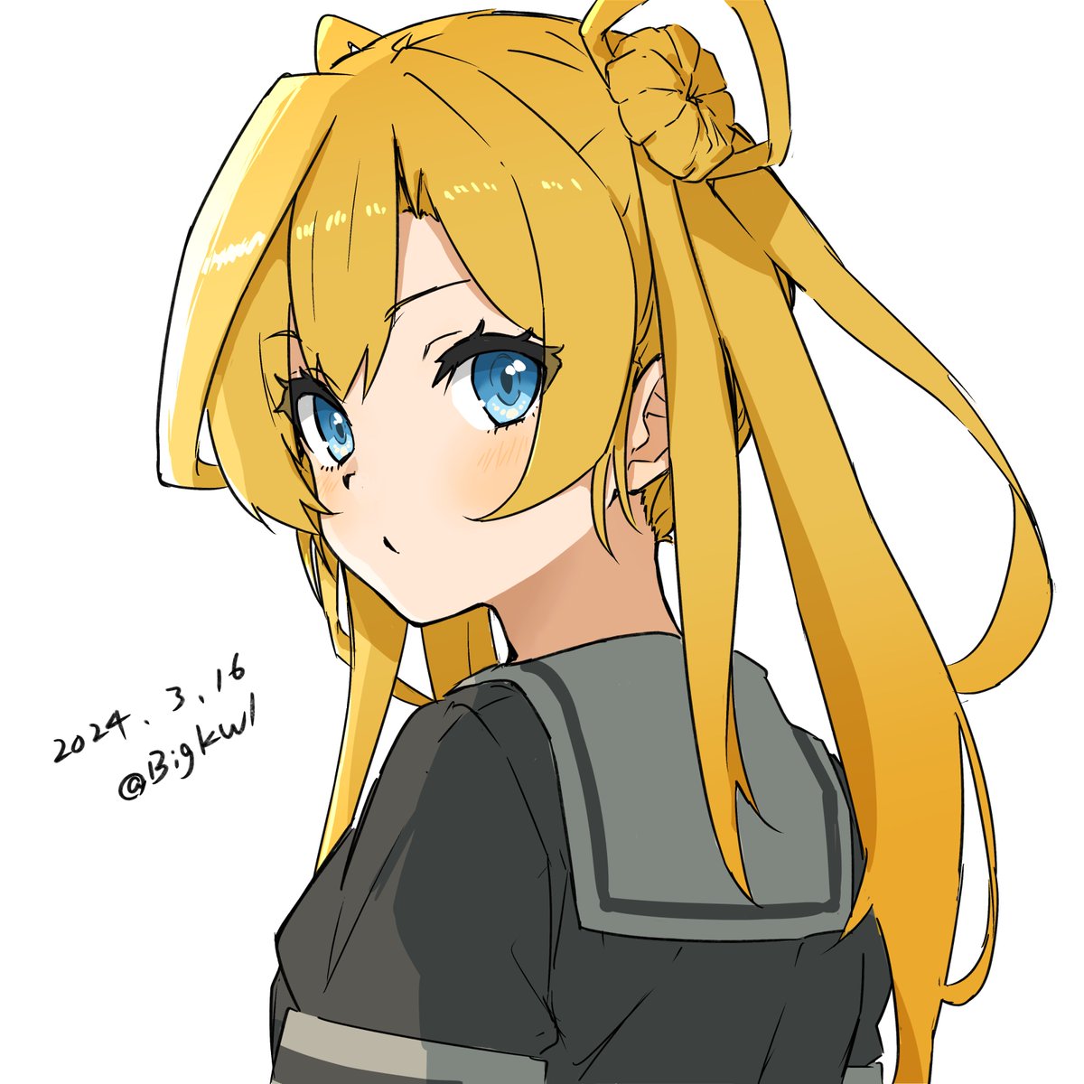 艦これ「阿武隈#艦これ版深夜の真剣お絵描き60分一本勝負 #艦これ版真剣お絵描き60分一」|つけもののイラスト