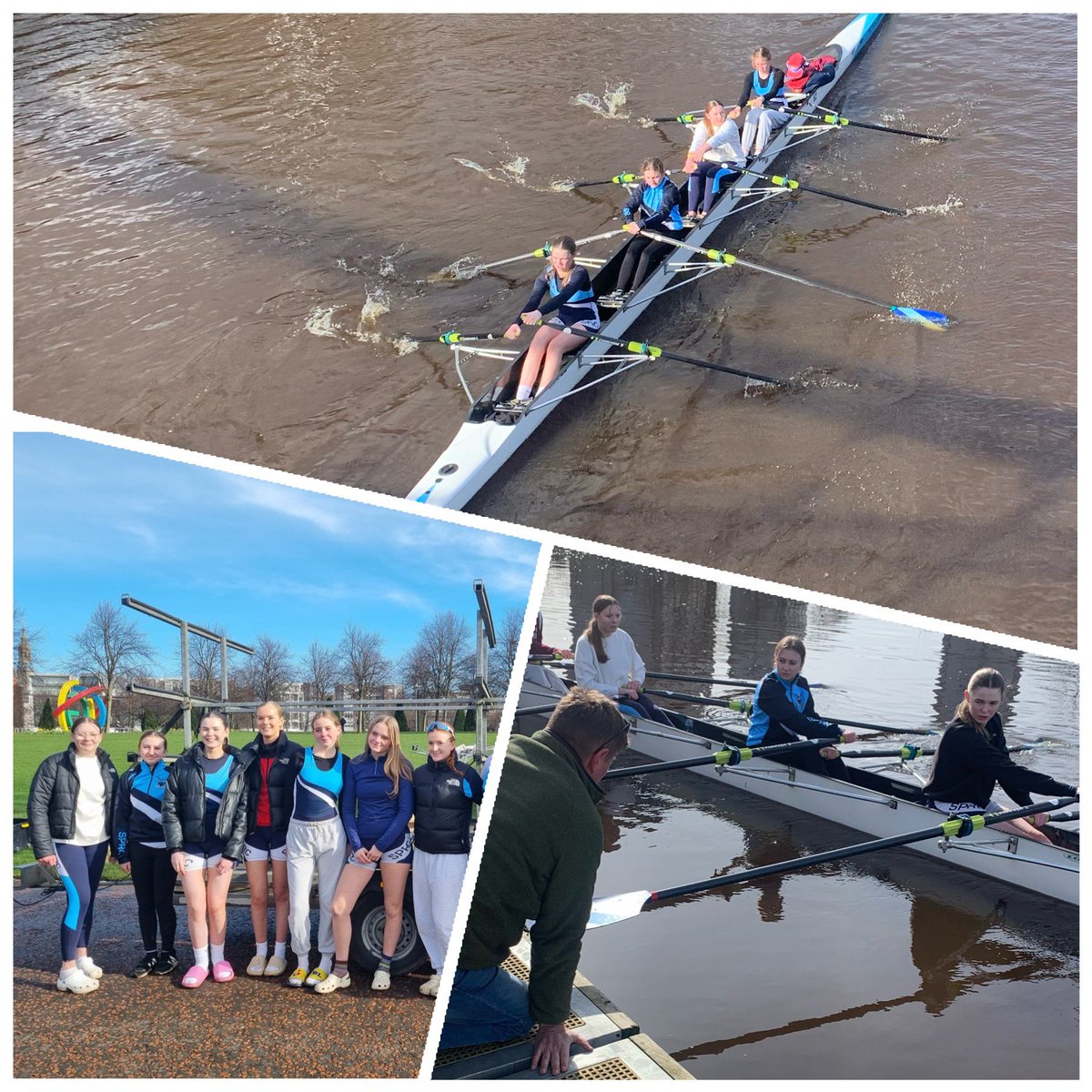 Absolutely brilliant to see one of our recent #CommunityRowing participants from @DalzielHigh racing on the Clyde today. Just shows the talent of our local young people & how quickly they can progress 👏👏👏@NLActiveSchools @DLFutureFriday @SP_RC1 @ScottishRowing @LoveRowing_BRCF