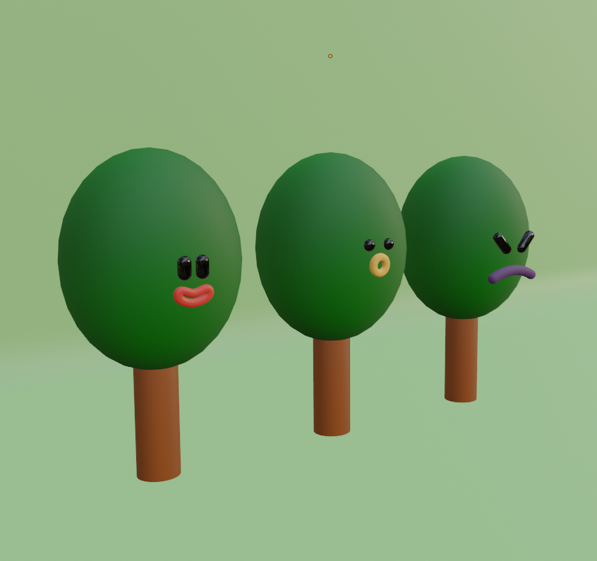 oisinfo's tweet photo. 今回は表情豊かな木々🌳
初めてカーブ オブジェクトを触るの巻。
#PSWBlender講座 #PSWブレンダー講座 #PSW https://t.co/tXu0YJDDri