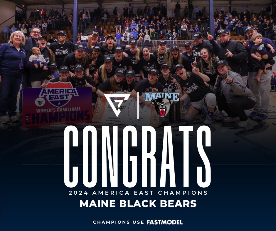 FMS_Software's tweet image. Congrats @BlackBearsWBB on winning the @AmericaEast tourney! Next ➡️@MarchMadnessWBB 
Dance shoes are ready! 🫶

#ChampionsUseFastModel #BlackBearNation