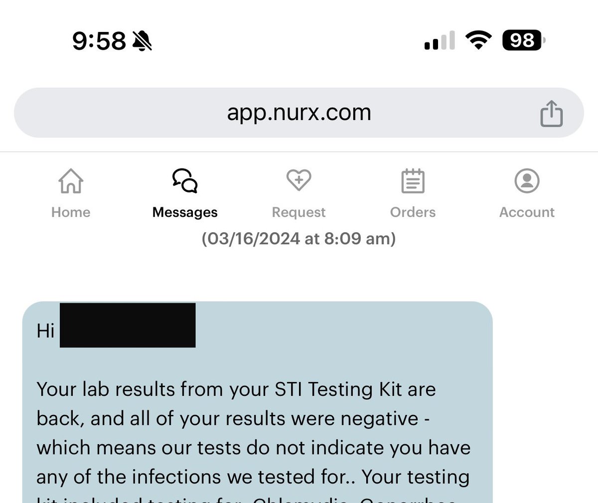 Me: practices conscious sexual health
Also me: bites nails while awaiting results

Known is always better than unknown. Know your status and know that there are resources out there that will allow you the privacy of testing in your own home/office. Nurx is what I always use but