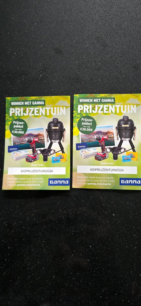 Wallie73's tweet image. Weinig kans om te winnen zo 😃 #wincode #gamma #allemaalhetzelfde