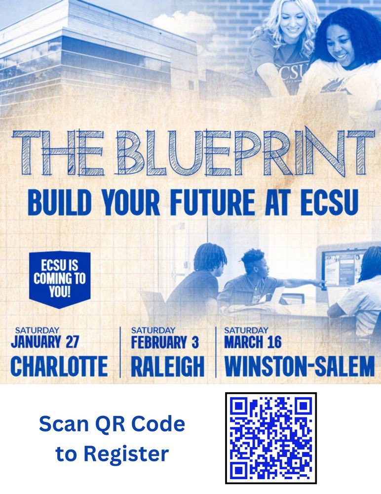 Happening TODAY, Saturday, March 16th from 1-3pm: ECSU Blueprint Tour in Winston-Salem💙🤍💰<a href="/CfMontague/">Carol Montague-Davis</a> <a href="/GlasherRobinson/">Glasher Robinson, Ed.D</a> <a href="/ecsu_naa/">ECSU National Alumni</a> <a href="/MrsG_Sosa/">Billie De</a> <a href="/iUsed2bFamous/">Bobby Boucher</a> <a href="/tha_brandae/">The DINKY Bee</a> <a href="/e_d_patrick/">Dr. Ervin Patrick</a> <a href="/hamiltondl/">D Hamilton ΑΦΑ</a> <a href="/Jordanminor6/">yahboijay🎼🎹🎸</a> @jackmonell <a href="/ecsu_naa/">ECSU National Alumni</a> <a href="/eeeducator/">Raenita</a>