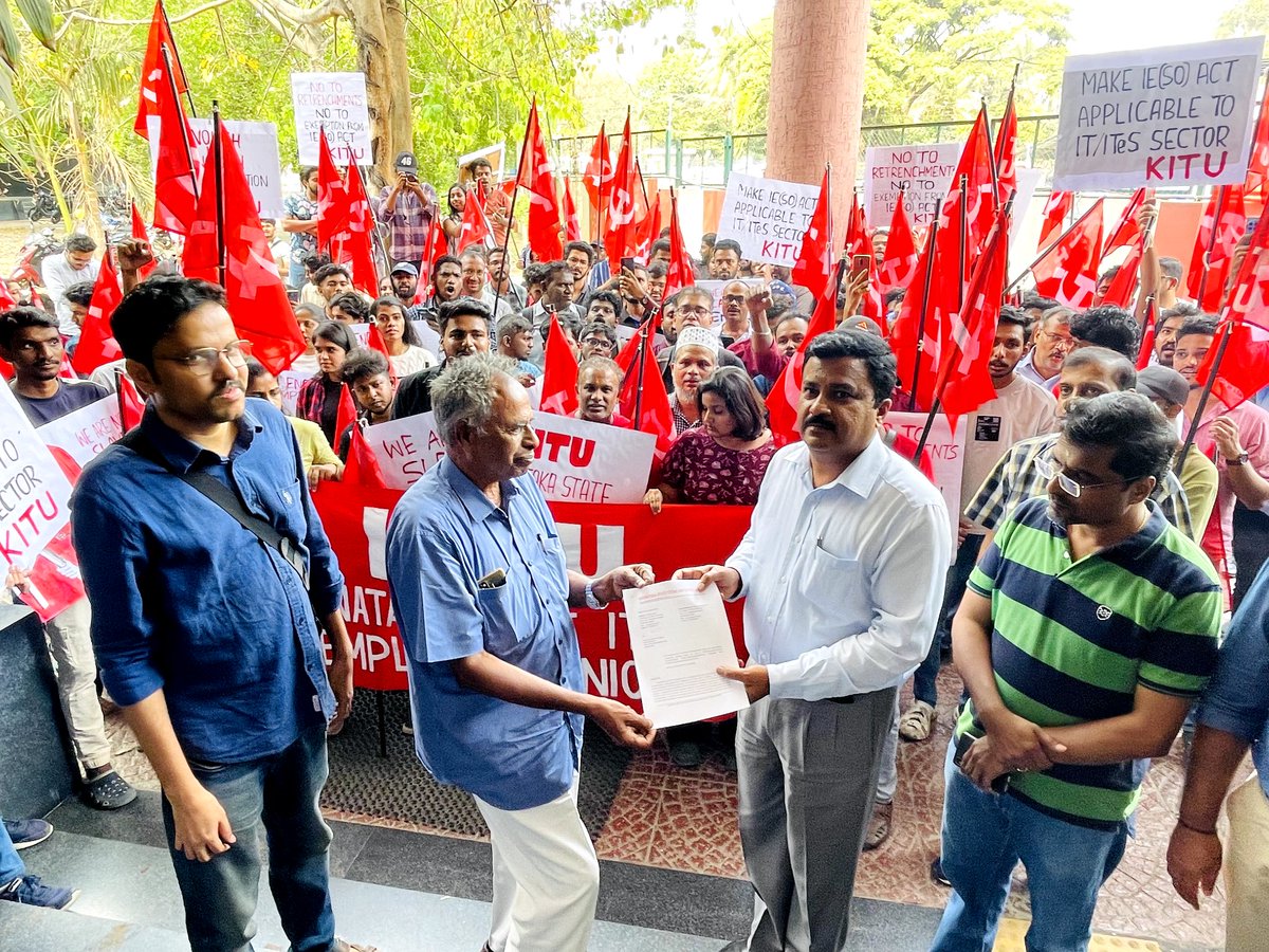Karnataka State IT/ITeS Employees Union tweet media