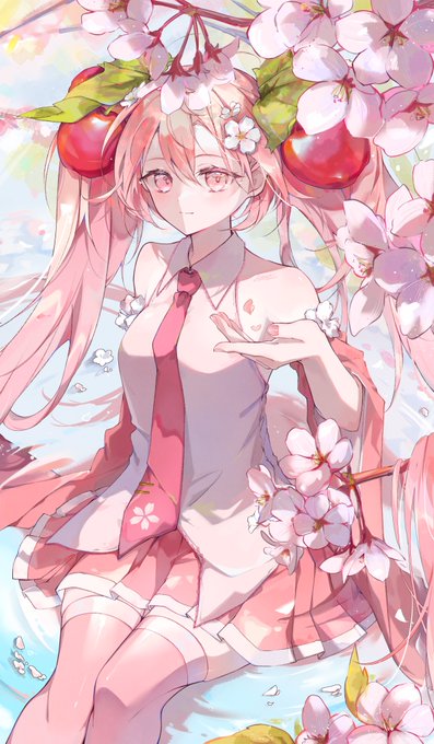 「桜ミク 花」の画像/イラスト/ファンアート(新着)｜2ページ目