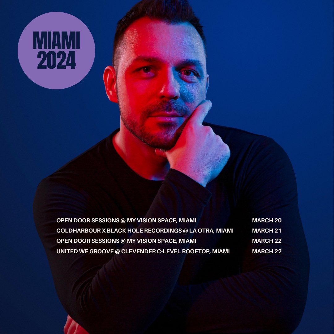 Busy week coming up at #MMW in Miami. Where will I see you? 🥳 . . #gigs #djlife #producerlife #tourdates #techno #progressive #trance #house #trancefamily #coaching #mentoring #tuition #speaker