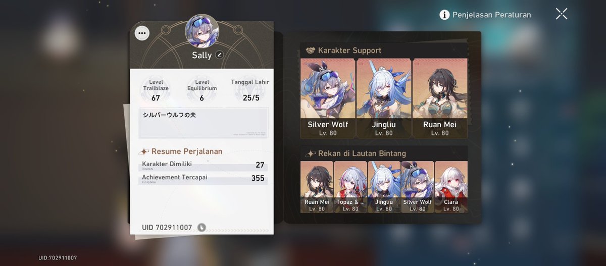 BimaHiragi's tweet photo. @honkaistarrail UID : 702911007
Hi hoyoverse admin, thank you for the special program which is very impressive, I just want to give a suggestion, please provide the ultimate cancel feature, because I think it's quite important.
Because I think there are quite a few players like me https://t.co/JLuTgsJCW7