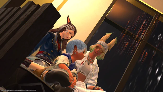 昨日遊びに行った人様のおしゃれハウスと顔がいい自機(FF14) 
