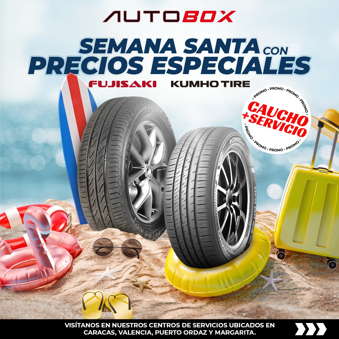 miautobox's tweet photo. 🏖️ ¡𝗦𝗲𝗺𝗮𝗻𝗮 𝗦𝗮𝗻𝘁𝗮 𝗰𝗼𝗻 𝗽𝗿𝗲𝗰𝗶𝗼𝘀 𝗲𝘀𝗽𝗲𝗰𝗶𝗮𝗹𝗲𝘀!
En @miautobox, la 𝗦𝗲𝗺𝗮𝗻𝗮 𝗦𝗮𝗻𝘁𝗮 viene cargada de 𝗽𝗿𝗲𝗰𝗶𝗼𝘀 𝗲𝘀𝗽𝗲𝗰𝗶𝗮𝗹𝗲𝘀 en neumáticos 𝗞𝘂𝗺𝗵𝗼 y 𝗙𝘂𝗷𝗶𝘀𝗮𝗸𝗶.
#Autobox #Fujisaki #Venezuela #Kumho #vehiculos #Caucho #semanasanta https://t.co/w7bChHcHdn