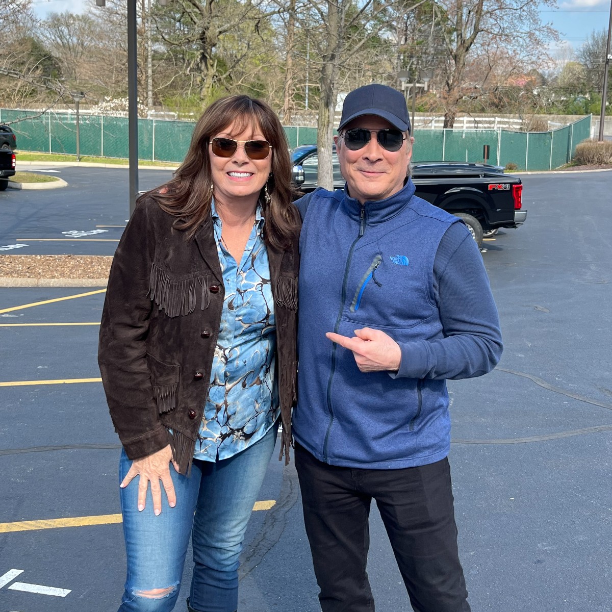 So good to run into the sweet and wonderful, Suzy Bogguss! That's just what happens in the Opry parking lot!
