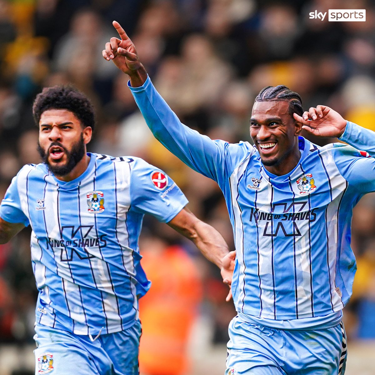 📌 Ellis Simms 90+7'
📌 Haji Wright 90+10'

Coventry beat Wolves 3-2 to reach the FA Cup semi-finals 🔥🔥