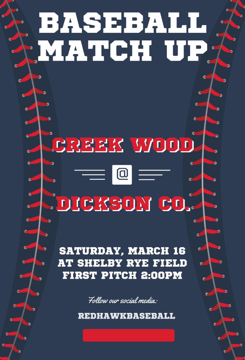 Creek Wood Red Hawks (@redhawkbaseball) on Twitter photo 