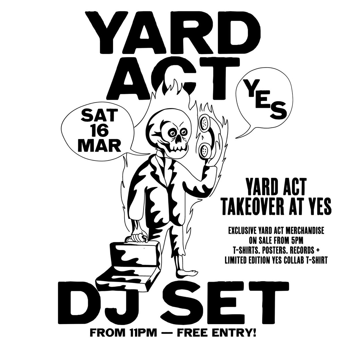 Plus we have a @yes_mcr takeover Exclusive merch on sale from 5pm and furry boombox aftershow from 11pm