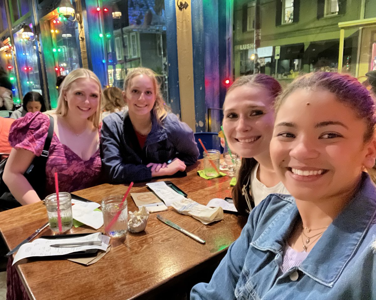 Love that these former @MillsapsVball teammates had time for a catch up dinner in NOLA recently. Good food Great friends #ItsMajor