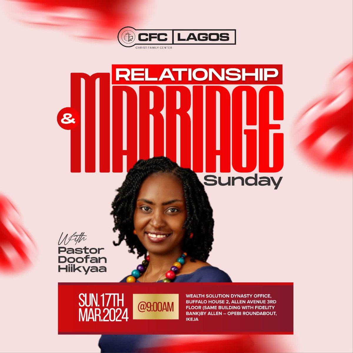 Join us tomorrow as we discuss marriage and relationship with Pst Doofan Hiikyaa! Find details on the poster!