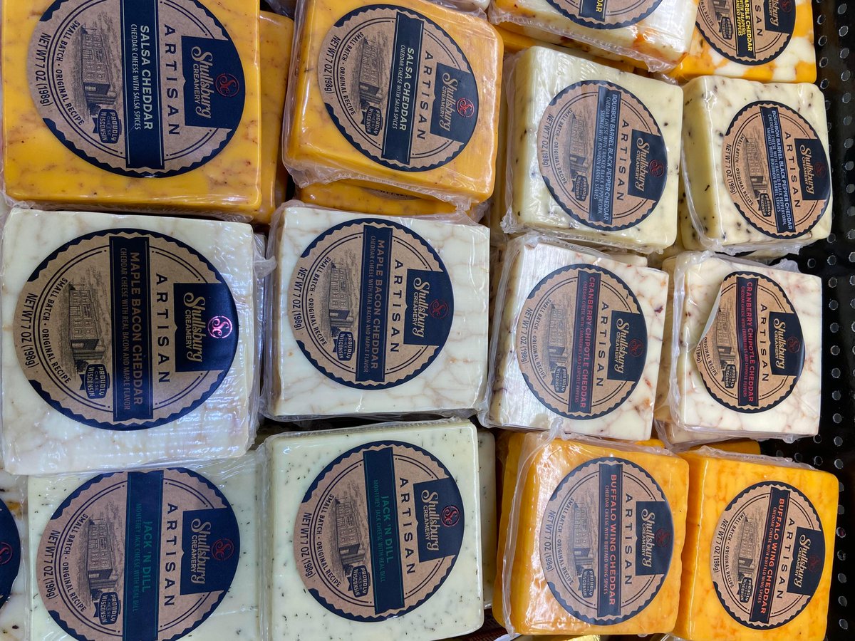 ValleyWestHyVee's tweet photo. New to our Valley West Hy-Vee: Shullsburg Creamery Artisan cheese. This cheese has something flavorful for everyone, come try it out today! https://t.co/vRSPRukhdy