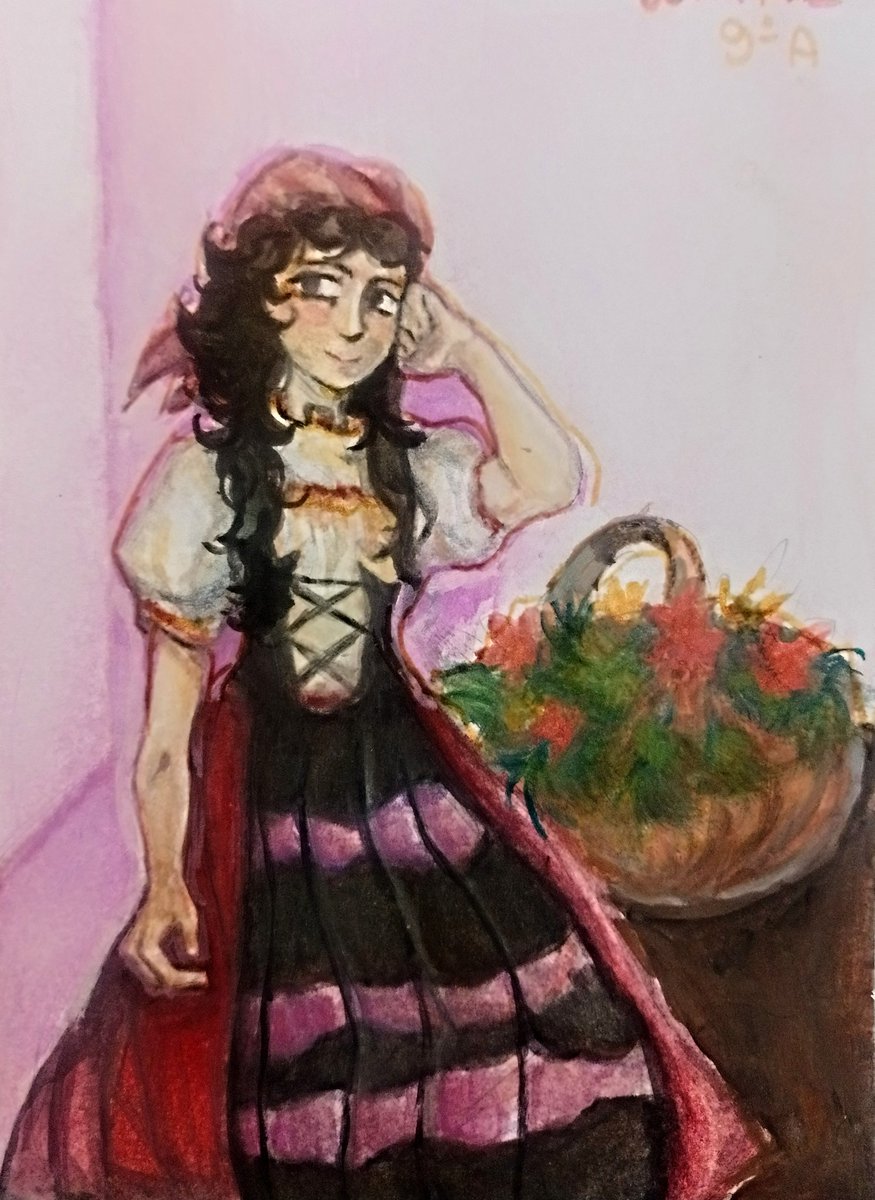 releitura de uma arte da anita malfati  para um trabalho de história :3