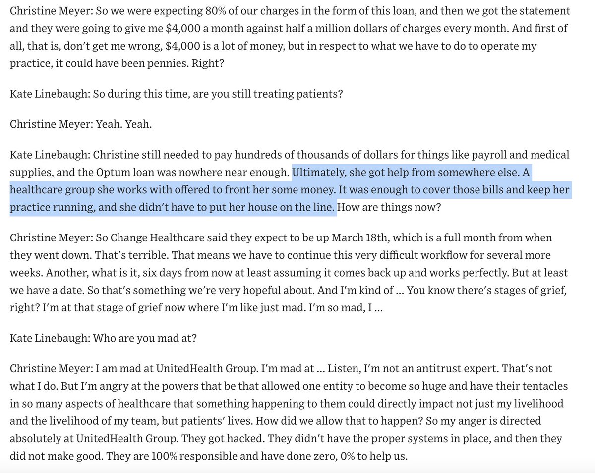Did you catch the amazing @WSJ @kate_linebaugh podcast w one of our hero primary care practices, Dr Christine Meyer? (our cameo appearance below 😃) Guess what? She got a call from Optum after this podcast, and a much higher assistance package was launched for her -and others