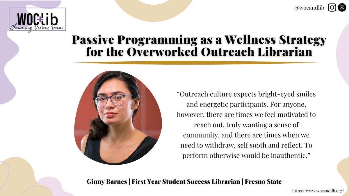 WOC+Lib: Showcasing Various Voices tweet media