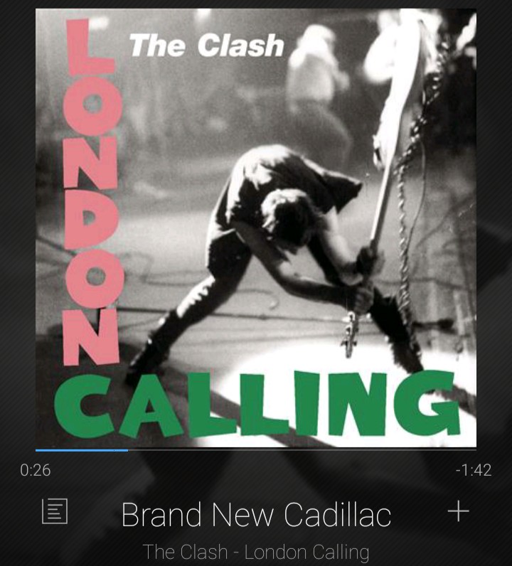 かっこよく弾けるように練習だ。

#brandnewcadillac #TheClash