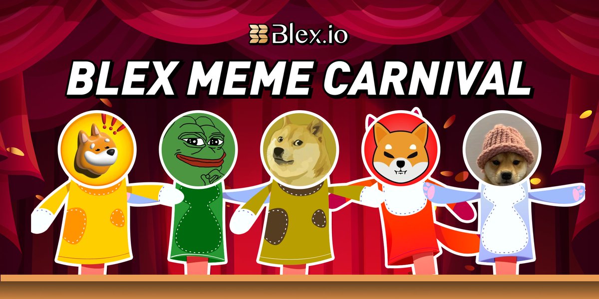 👏Thank you for your participation. As of March 16, 2024, at 9:00 (UTC), the BLEX MEME Carnival Week has officially concluded. twitter.com/Blex_io/status… In the following three business days, we will compile the addresses and announce them publicly. Please make sure to fill out the…