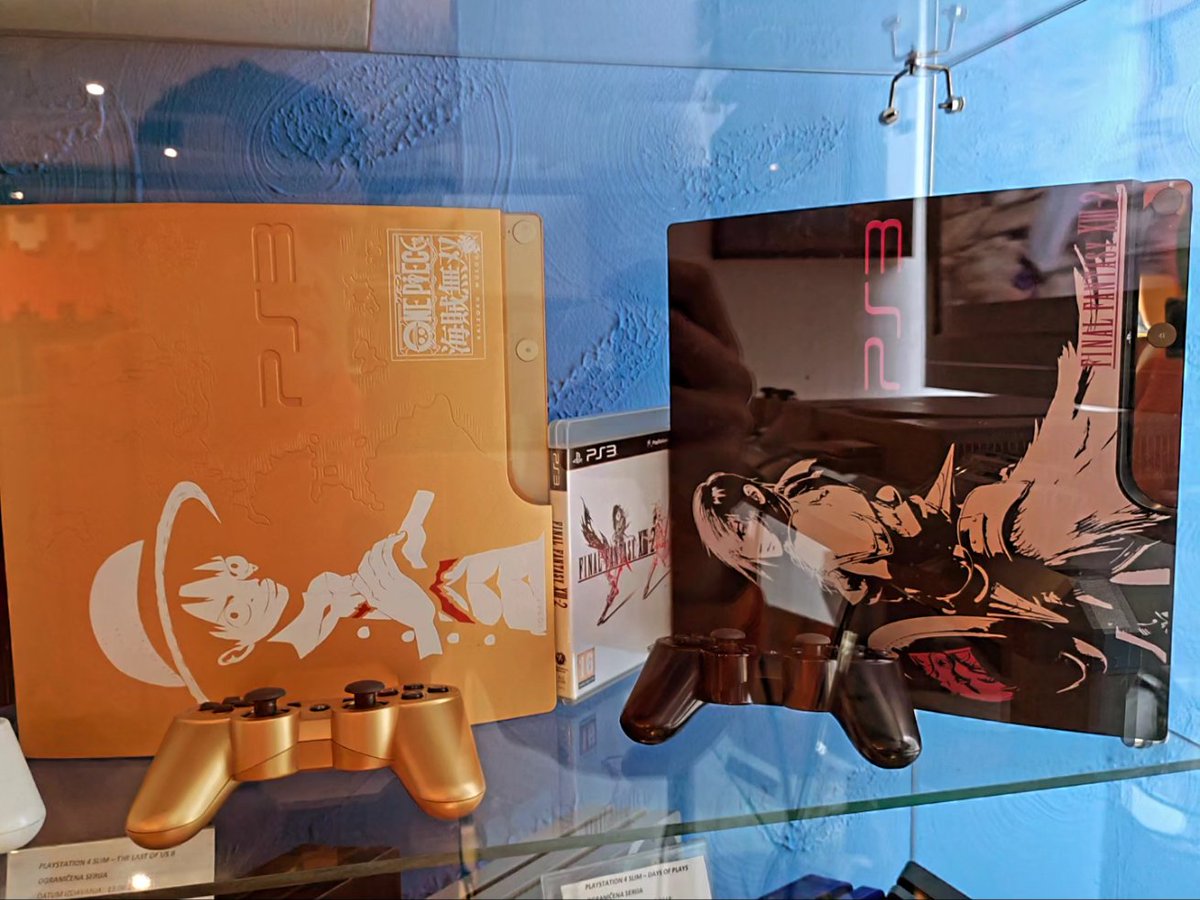 PEEKANDPOKE's tweet photo. #playstation #ps3 #playstation3 #gaming #computermuseum #limitededition #onepiece #finalfantasy #ps2 #gundnam #finalfantasy https://t.co/pSwwbqtbEl
