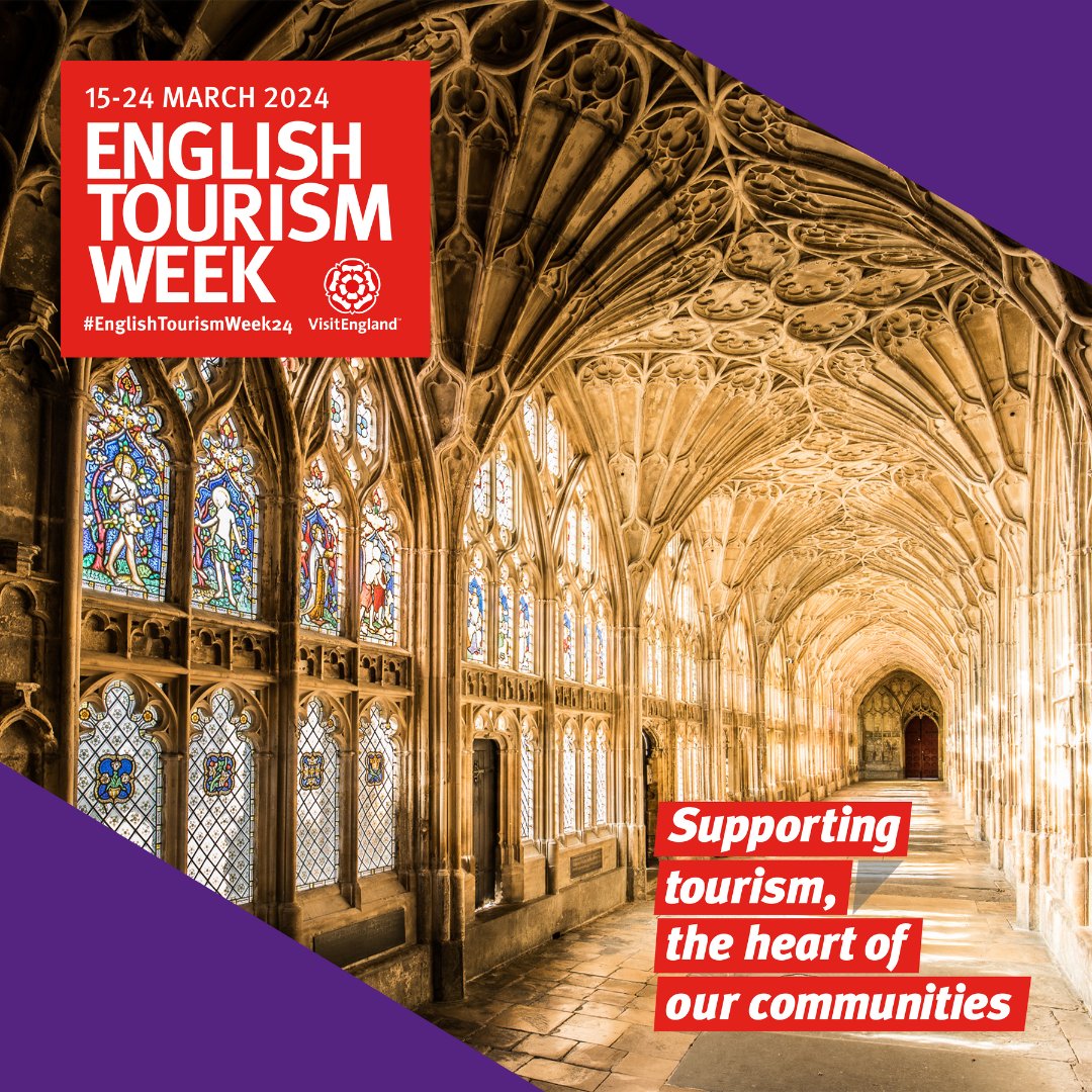 With a 1,300 year long history, Gloucester Cathedral is one of the most significant heritage destinations in the Southwest of England. Be sure to visit next time you come to Gloucester. gloucestercathedral.org.uk #EnglishTourismWeek24