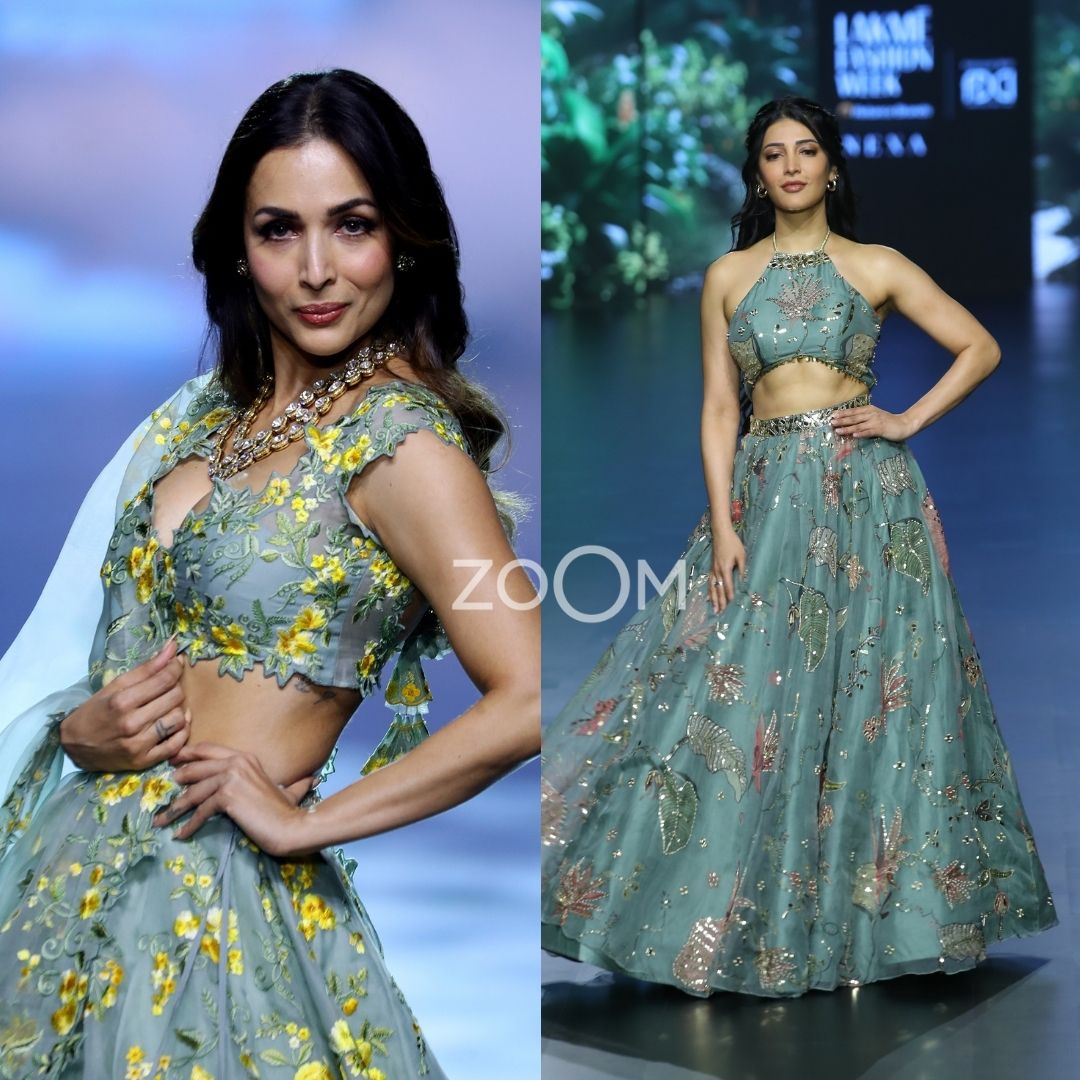 ZoomTV's tweet photo. #ZoomExclusive: Celebrities including #SaraAliKhan, #MalaikaArora, #RakulPreetSingh, #TapseePanu, and #ShrutiHassan strutted down the runway with elegance and poise at Lakme Fashion Week ✨
#zoomtv #zoomexclusive #saralikhan #malaikaarora #rakulpreetsingh #shrutihassan #tapseepanu #bollywood #lakmefashionweek #actresses #fyp
