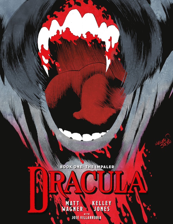 Arriving in October wherever comics and books are sold: DRACULA BOOK 1: THE IMPALER, a bold and terrifying secret history of the world’s most famous vampire from @MattWagnerComic, @kelleyjonesart, @josevillarrubia, and Rob Steen. Details here: bit.ly/4bTfHSI