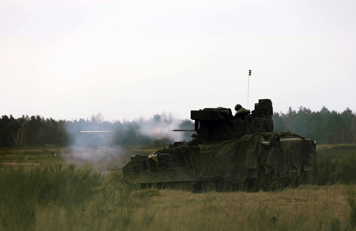 Soldiers assigned to 3rd Battalion, 15th Infantry Regiment, @SpartanBrigade, along with members of NATO’s enhanced Forward Presence Battle Group Poland, participated in exercise Dragon 24, a @NATO training event, held at Bemowo Piskie Training Area, Poland. #StrongerTogether