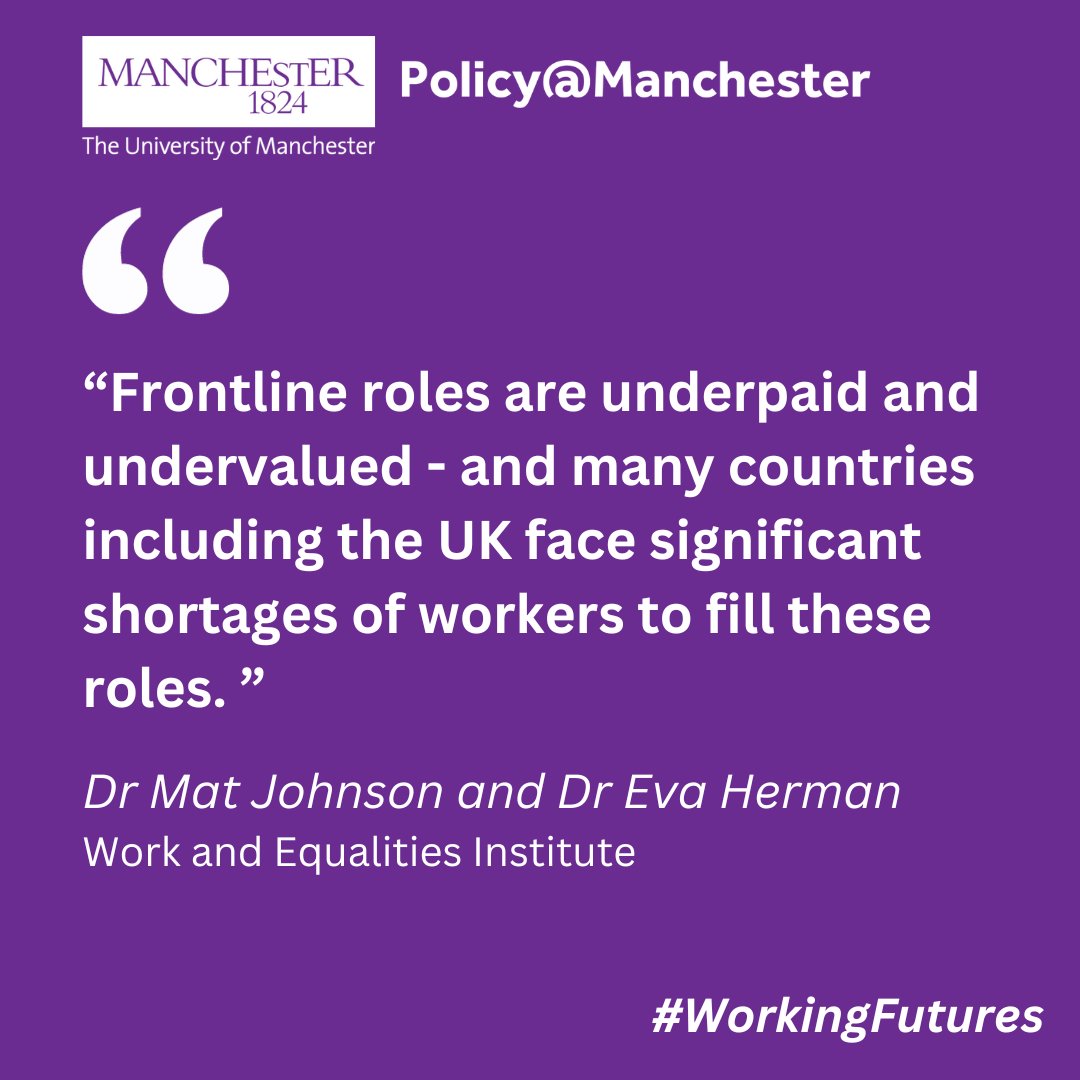 ⚠️ We are facing shortages of workers to fill frontline roles. ✍ @evamherman1 & Dr Mat Johnson advise how to avoid a worsening crisis of poor-quality work & patchy services. 👇 Read the article here: ow.ly/x37e50QRYI0 @WorkEqualities