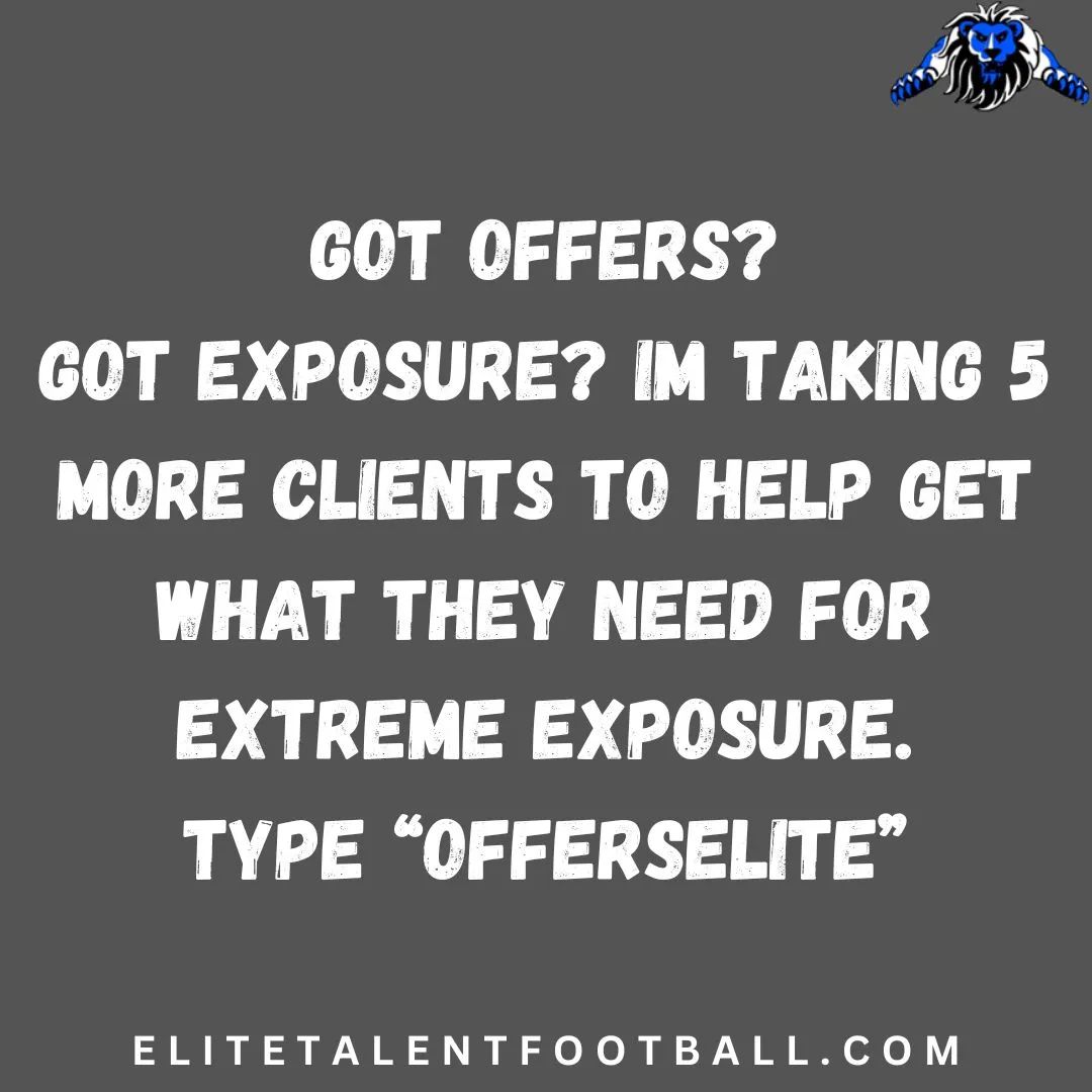 Got OFFERS? Got Exposure? I'm taking 5 more clients to help get What they need for Extreme Exposure. Type “offerselite” #BeElite #EliteDBU