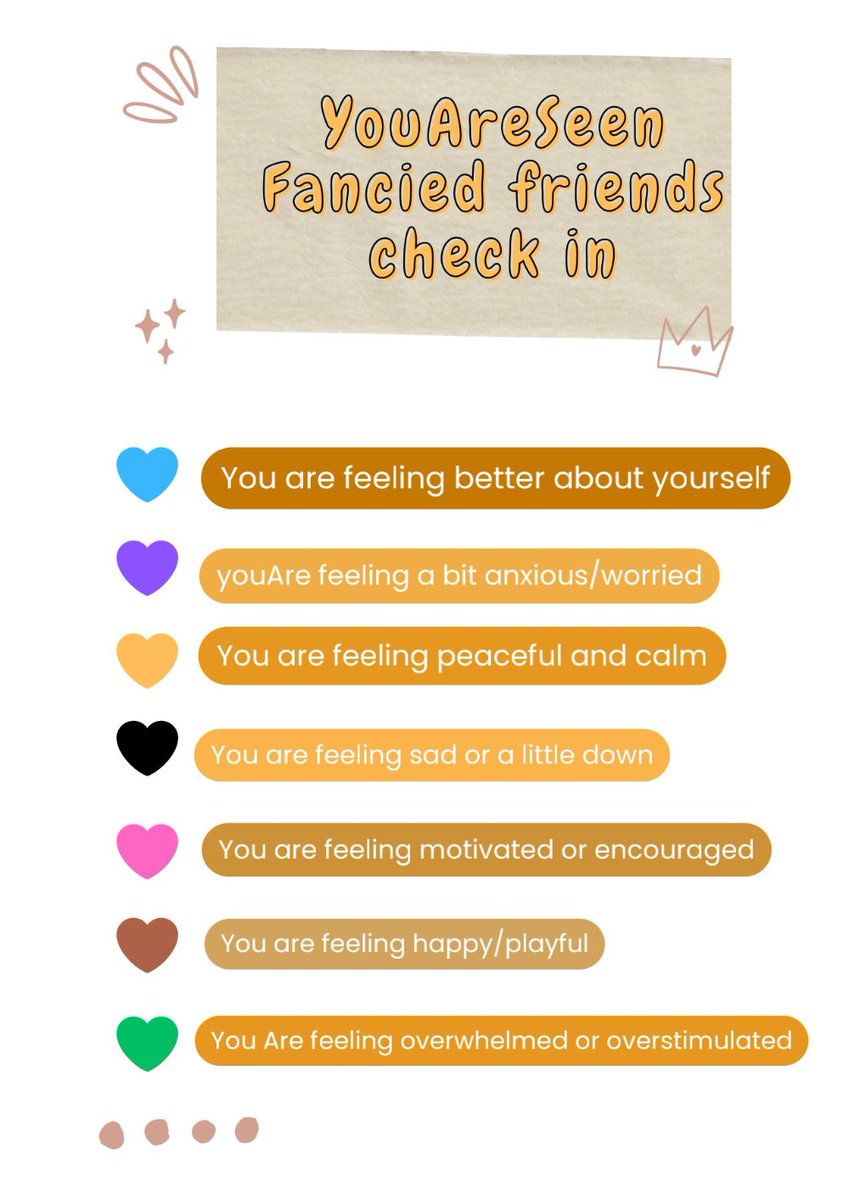 Reply with the appropriate emoji❤‍🩹,How is your heart?
#fanciedfriend #youareseen #checkins #mentalhealth