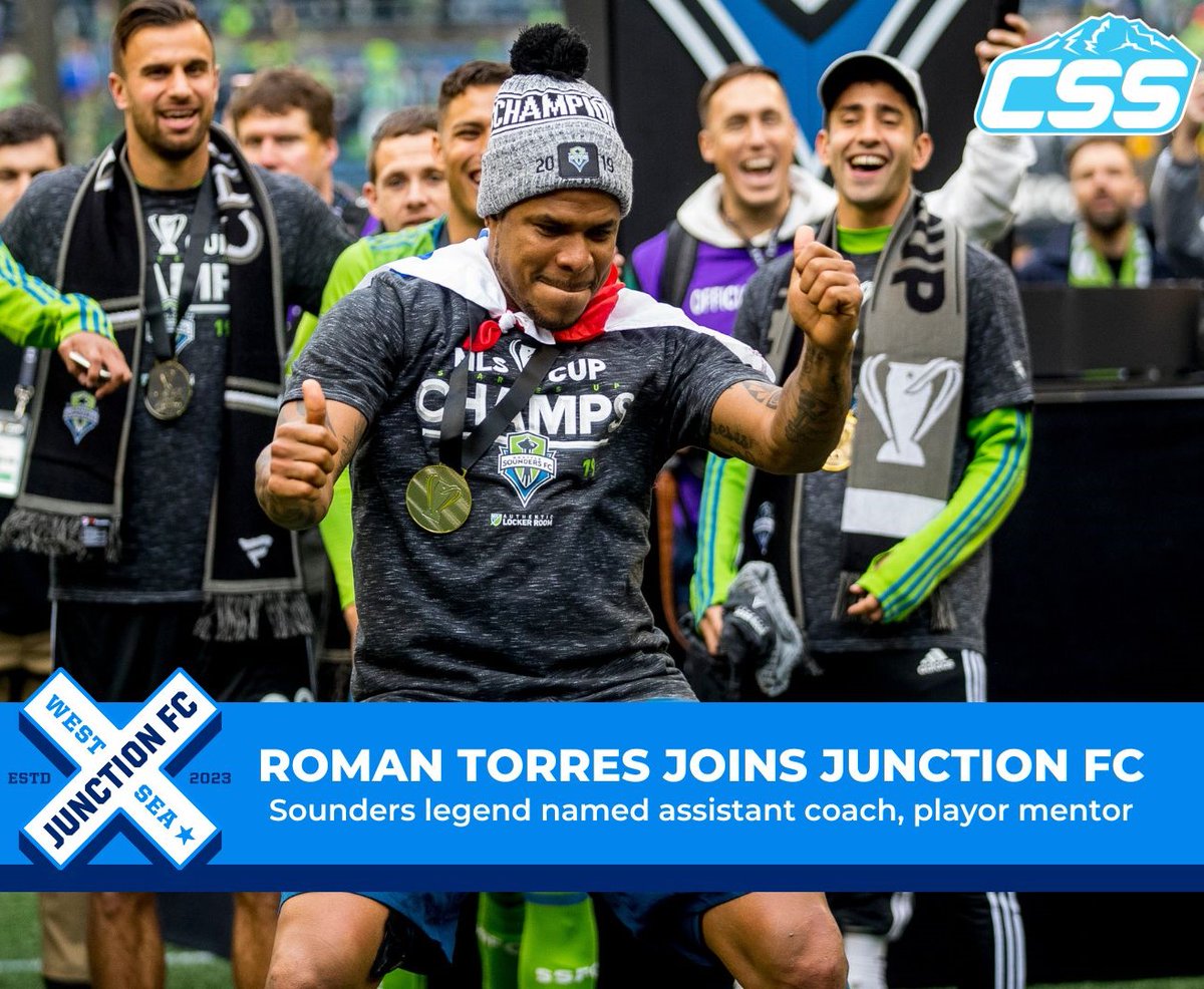 CSS_Futures's tweet image. 🚨BREAKING NEWS🚨: @ws_junctionfc have announced that Roman Torres, @SoundersFC and Panama National Football Team legend, is joining the club as an assistant coach and player mentor!

Photo by @lindseywasson 

#WalkAllWays #JunctionFC #USL2