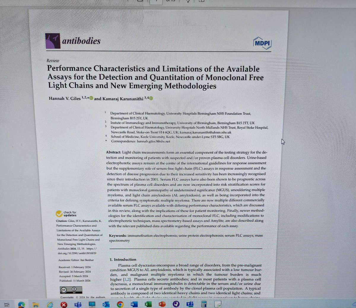 Very interesting read @drKamarajk and @hannahvgiles 👏👏👏👏 @UHNM_NHS #haematology colleagues Kam & Hannah have just had this published & it's definitely worth a read mdpi.com/2073-4468/13/1…