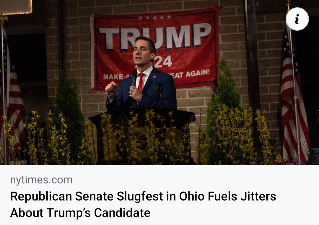 They got my stance correct. I remain neutral. I do think Dolan's campaign is gaining momentum at the end, but I have no idea how the Trump visit today effects this race. We need to elect the person who can defeat Sherrod Brown. After Tuesday, Ohio Republicans need to unite.