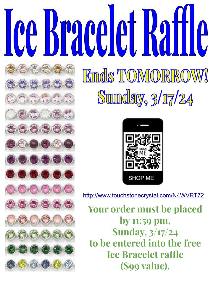 Last chance for this "sparktacular" raffle opportunity!  Get your order in before it's too late.  <a href="/MahopacSEPTO/">MahopacSEPTO</a> 
touchstonecrystal.com/N4WVRT72