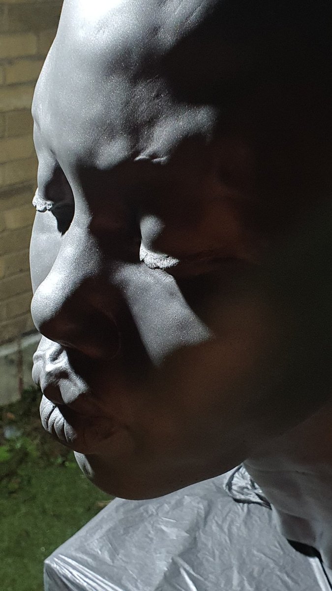 Afro girl - close up; fresh patina
•
Limestone
•
•
#afrogirl #african #sculpture #sculptureart #arr #ranmanolov #london #exhibition #face2024 #stone #cast #mold #female #portrait #bust #traditionalart #contemporaryart #studiosohò #societyofportraitsculptors