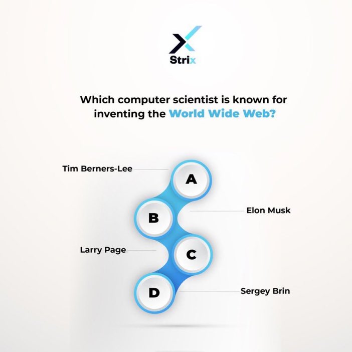 Who invented the www. ?? #ThinkStrix