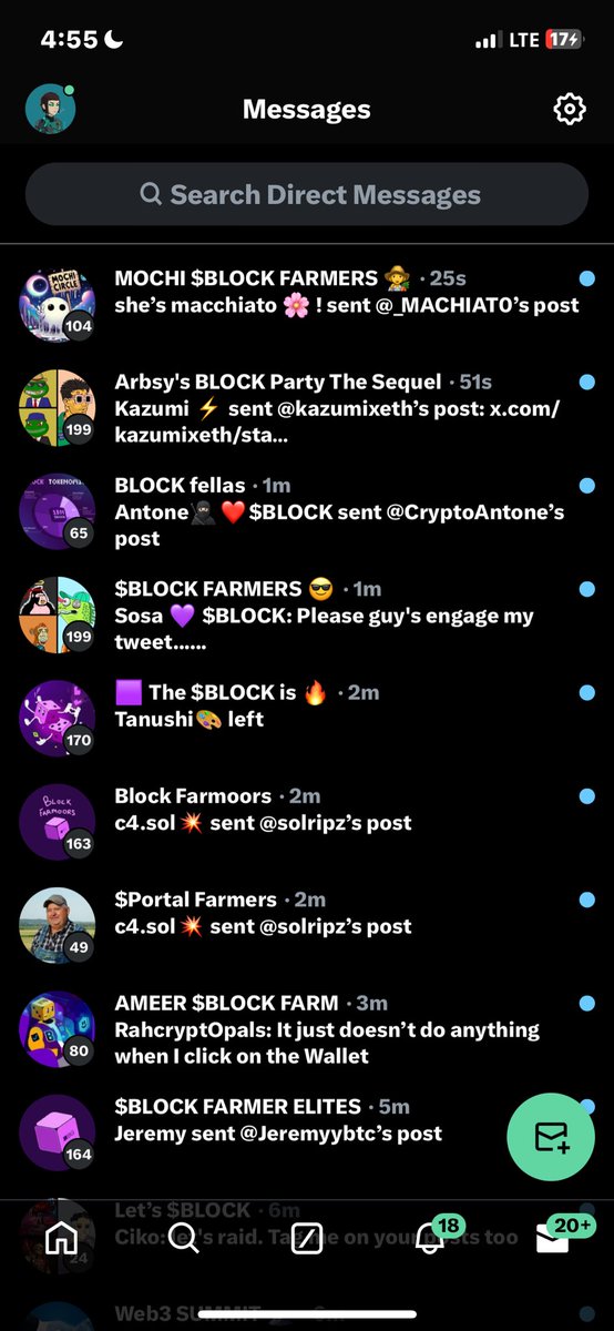 stained_mf's tweet photo. It's not fun to farm $BLOCK alone.

Let's make your 1K PTS to 10K by next week. It's simple, just drop your tweets below and let everyone raid it.  

Adding few to farming gcs 

Like, Retweet and Follow. https://t.co/o1qujJe7JN
