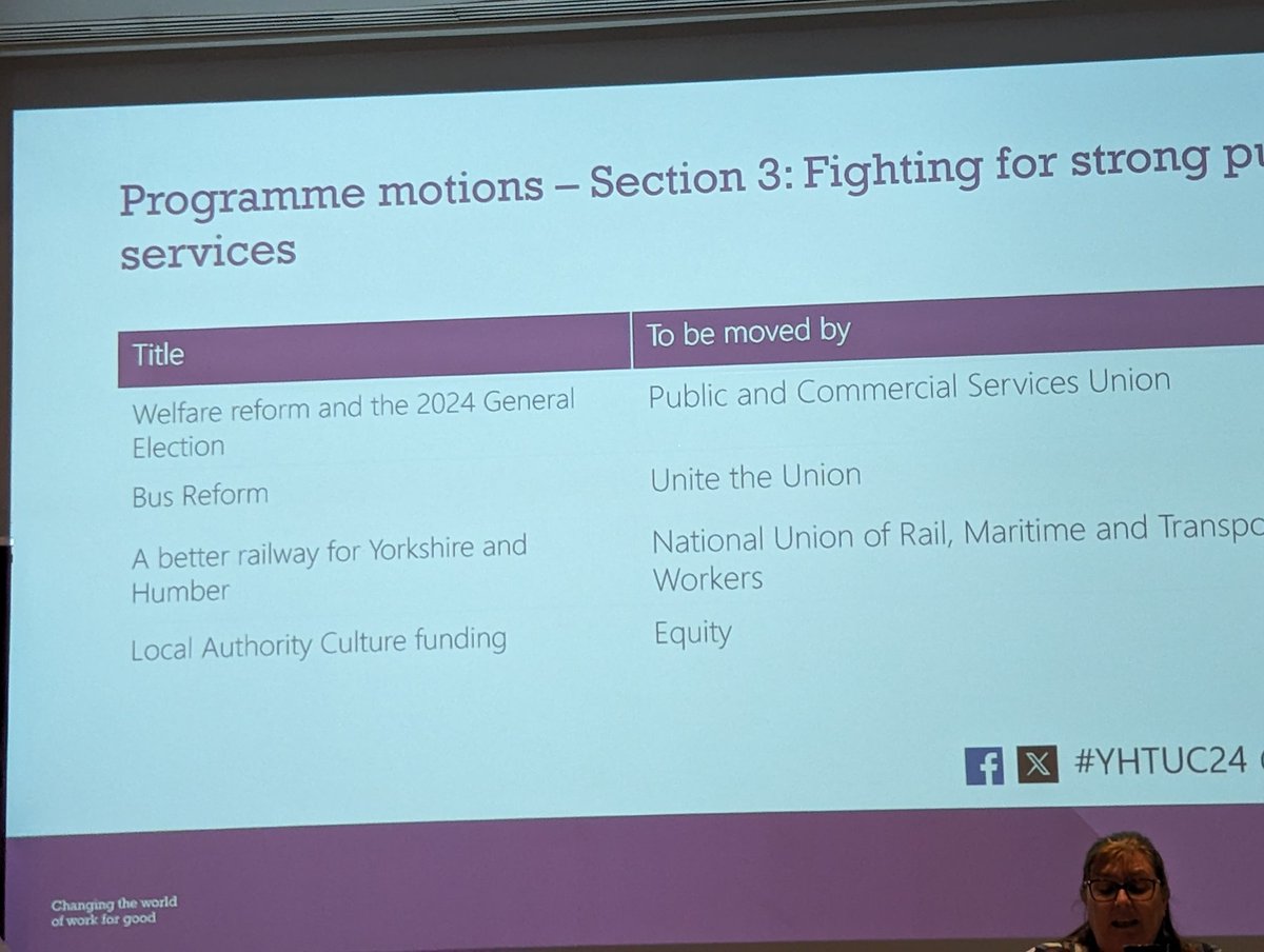 Equity motion on cuts to LA culture funding coming up! #yhtuc24 @EquityUK