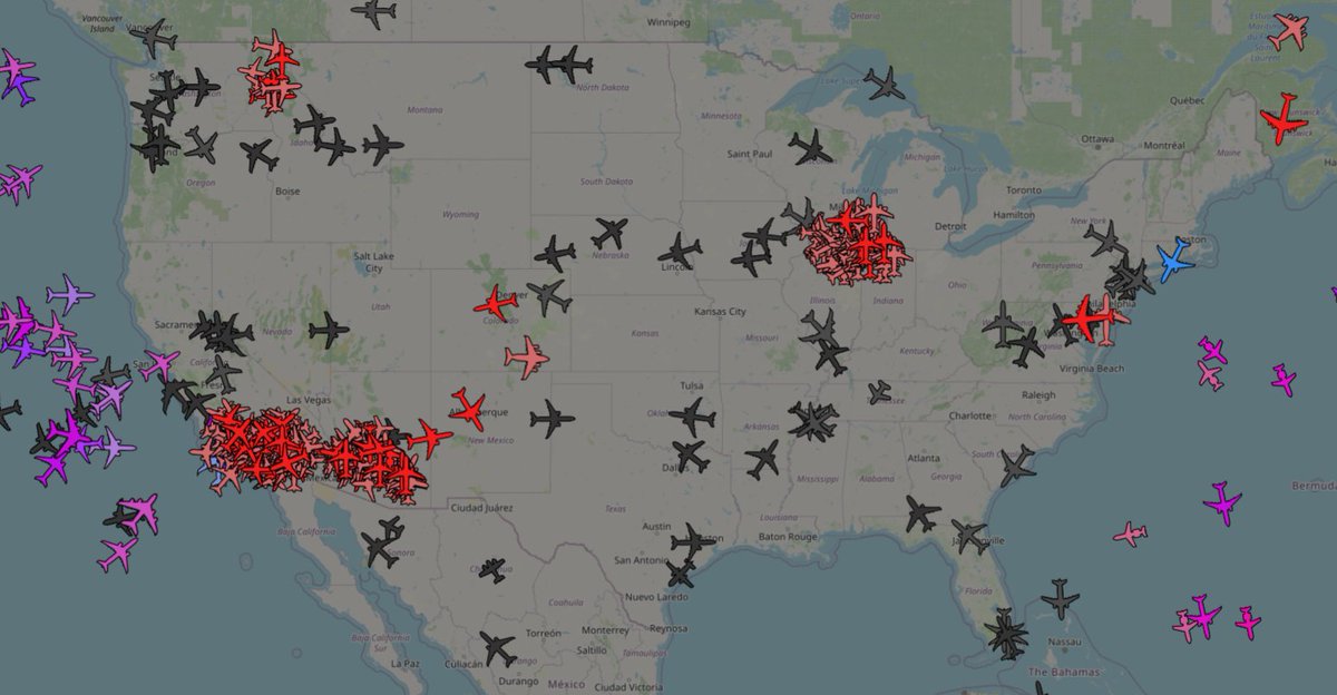 thebaldgeek's tweet photo. Screenshot paste fail.
Sorry, you got double UK and no USA in that last post.
I'm blaming only had my first coffee for the day?
Again, no #ADSB, all #ACARS with some floobydust #ADSC over the ocean and a few #HFDL https://t.co/qlJBfkeK3E