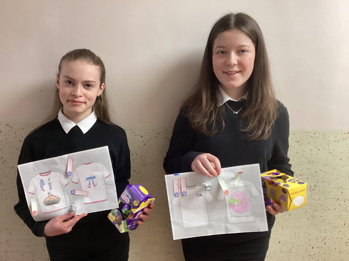 Celebrating Pi Day on Thursday the S1’s designed Pi themed T-shirts. After much consideration the winners were Belle, Monica and Ruby. Congratulations to all - they were ALL fantastic and it was very difficult to choose! See many of them here: facebook.com/SelkirkHighSch…