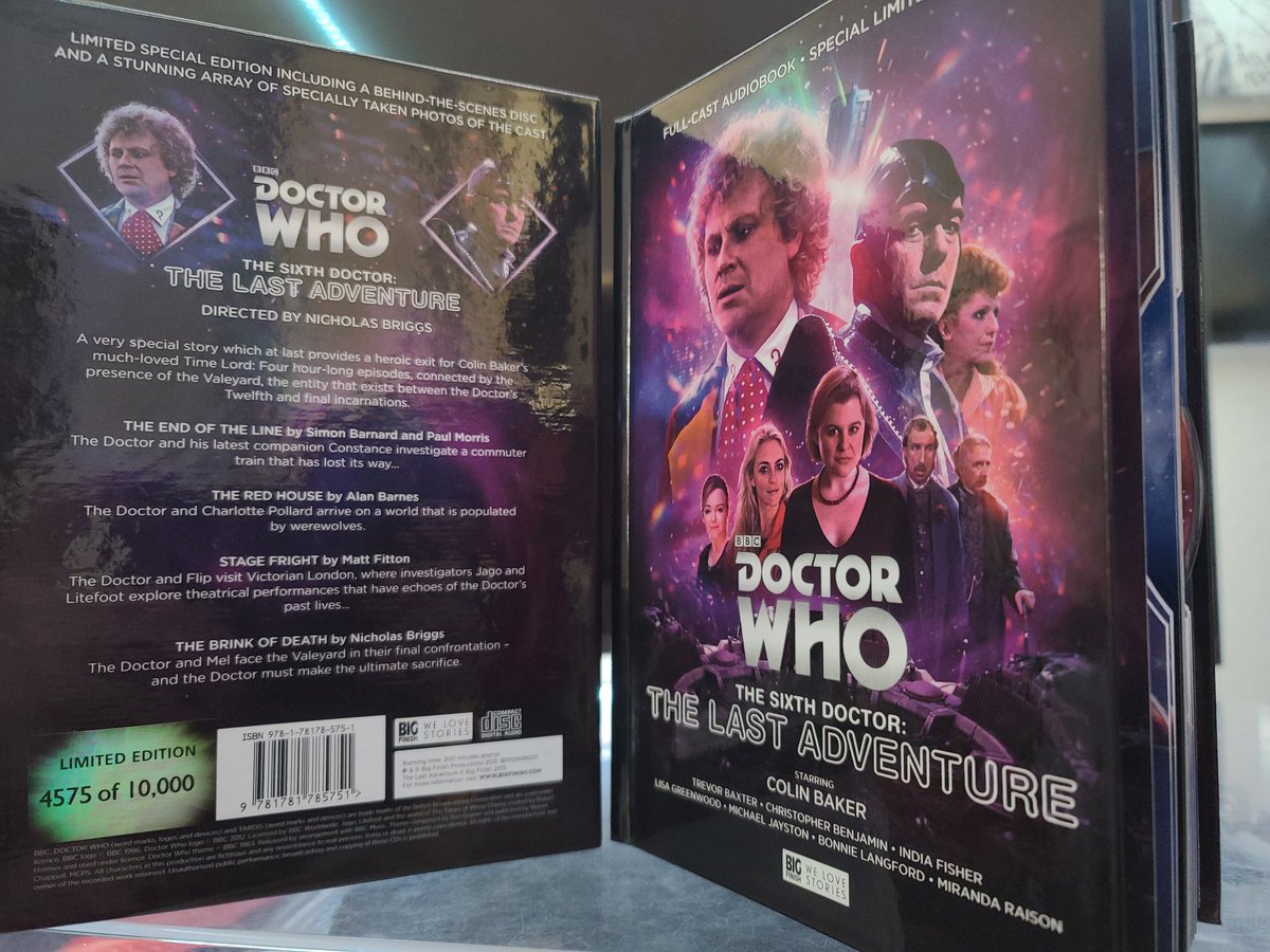 TheMetalWhovian's tweet photo. #NewProfilePic is my current #BigFinish relisten, '6DA: The Last Adventure' featuring "The End of the Line" by Simon Barnard & Paul Morris, "The Red House" by Alan Barnes, "Stage Fright" by Matt Fitton, & "The Brink of Death" by Nicholas Briggs. #DoctorWho #6thDoctor #TheValeyard https://t.co/MlMifxwVCW
