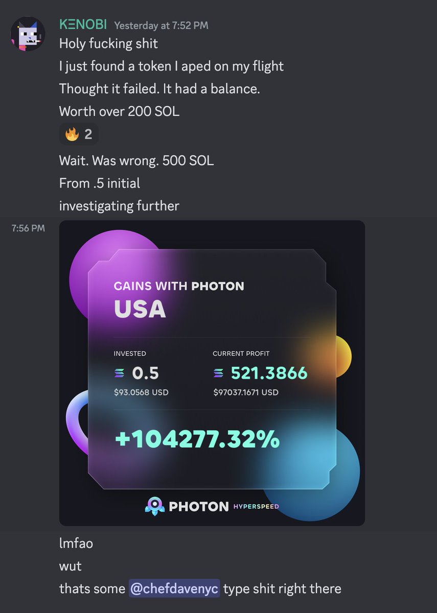 Next time you're gonna accidentally turn $97 into $97,000 can you at least ping me thanks <a href="/KenobiDesigns/">KΞNOBI</a>