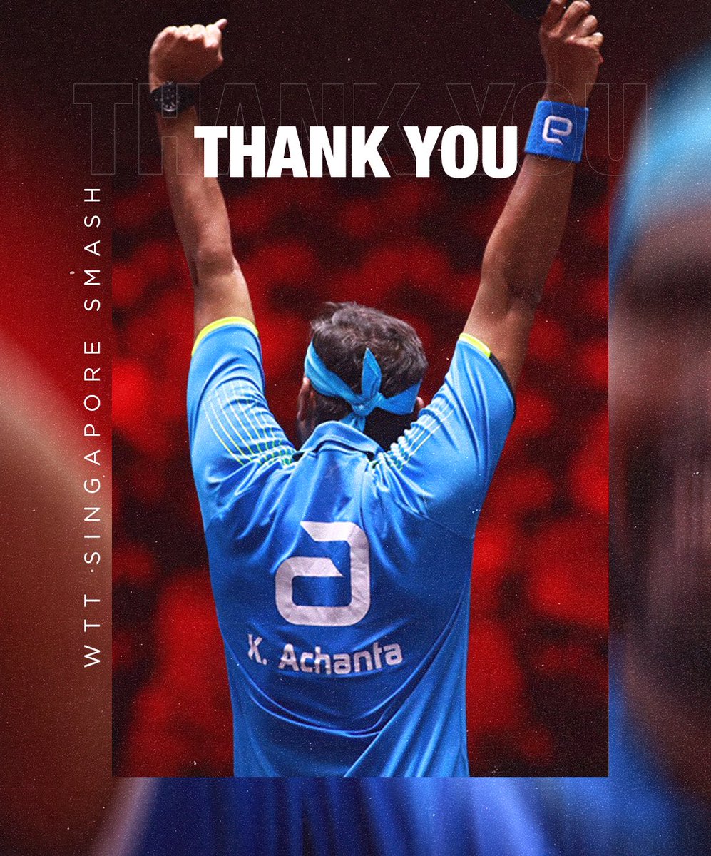 A very memorable tournament for me with an epic run from the Qualifiers to the Quarter Finals at the WTT Singapore Smash! A big thank you to everyone for their wishes and words of support 🙏🏽🙌🏽