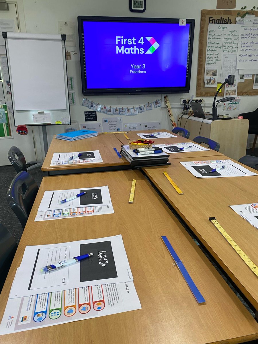 first4maths's tweet image. Last week, we delivered training to the Y3 teachers from @NWATrust. We explored the use of a Fraction Wall as the consistent resource to develop children’s understanding during the #Fractions unit &amp;amp; much more.
DM us to see how we can provide training for your #MAT or #cluster.