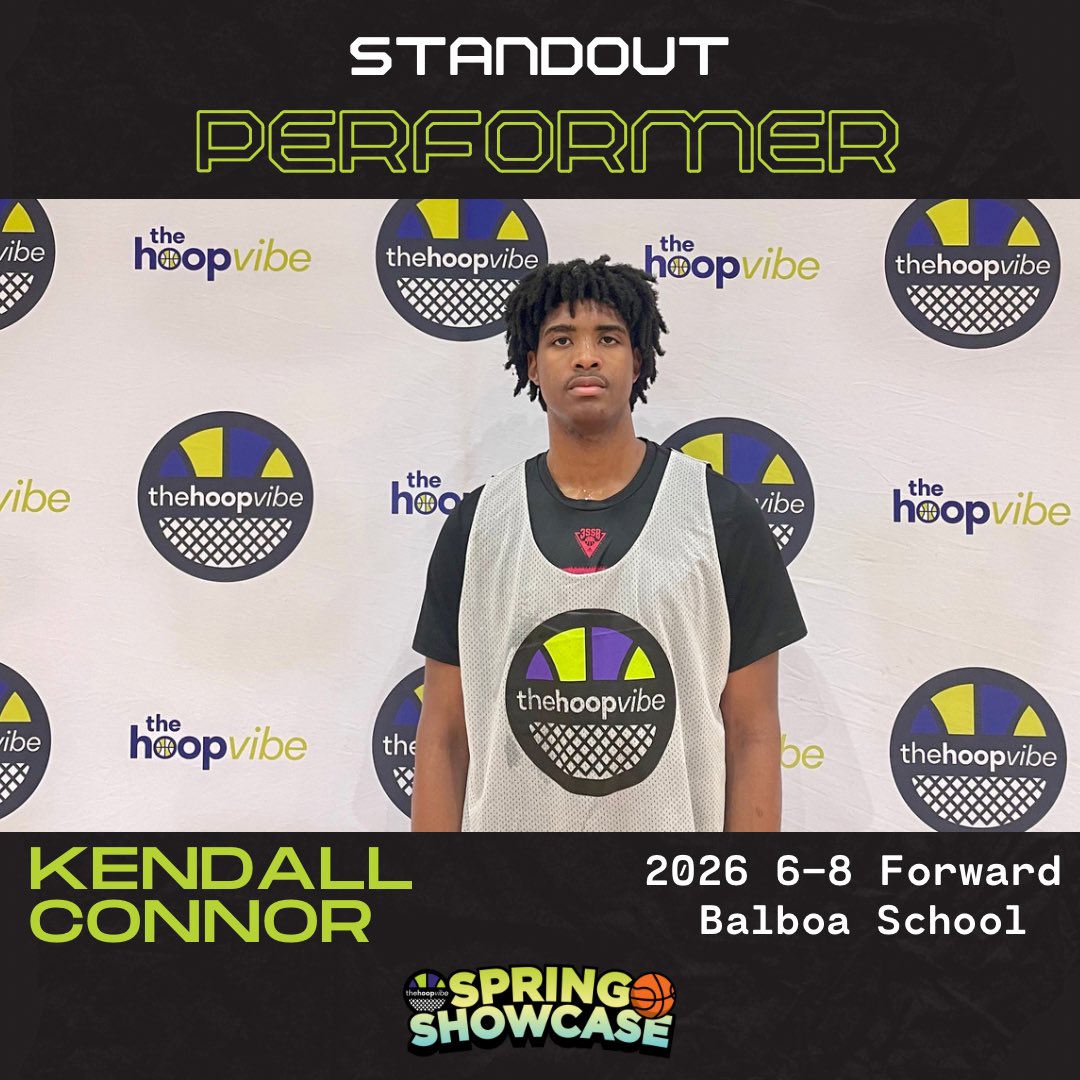 #HoopVibe Spring Showcase Game 1: Standout 2026 6-8 F Kendall Connor has a solid feel. Under the rim type of big. Good footwork and patience with the ball. Nice upside.