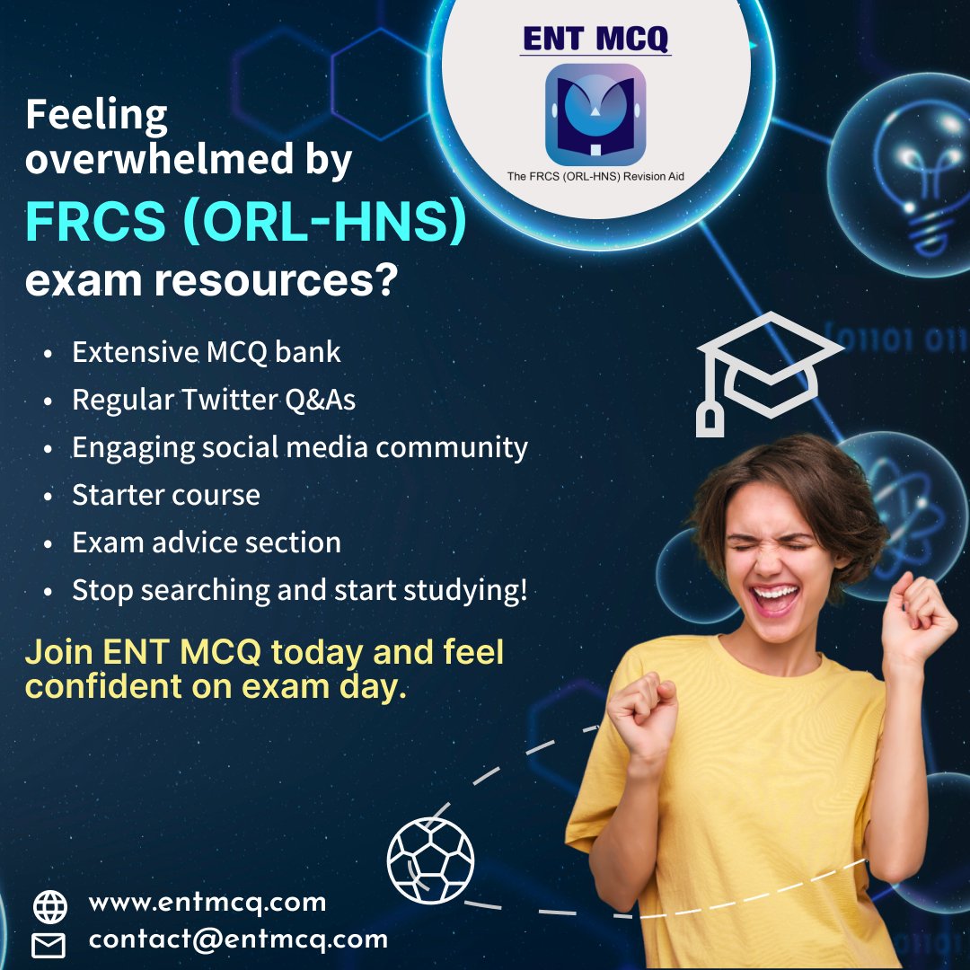 Join ENT mcq today
𝐂𝐨𝐧𝐭𝐚𝐜𝐭 𝐮𝐬 𝐨𝐧 support@entmcq.com and visit us on entmcq.com #ent #entsurgery 
#Diagnosis #MedEd #medx #anemia #medtwittter #foamed #Usmle #ecfmg #ecfmgcertificate #Medical #MedTech
@fxgodzeuss
@ManualOMedicine